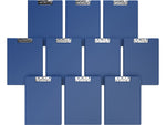 Davis Group Premium Polypropylene Clipboard, Letter Size, Royal Blue, 10/Pack (4511-92-10)