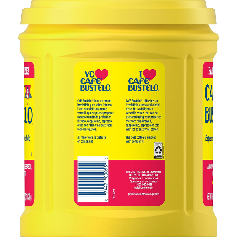 Café Bustelo Espresso Ground Coffee, Dark Roast, 36 oz. (SMU00055)
