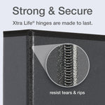 Cardinal Premier ClearVue 1" 3-Ring Non-View Binders, D-Ring, Black (10301)