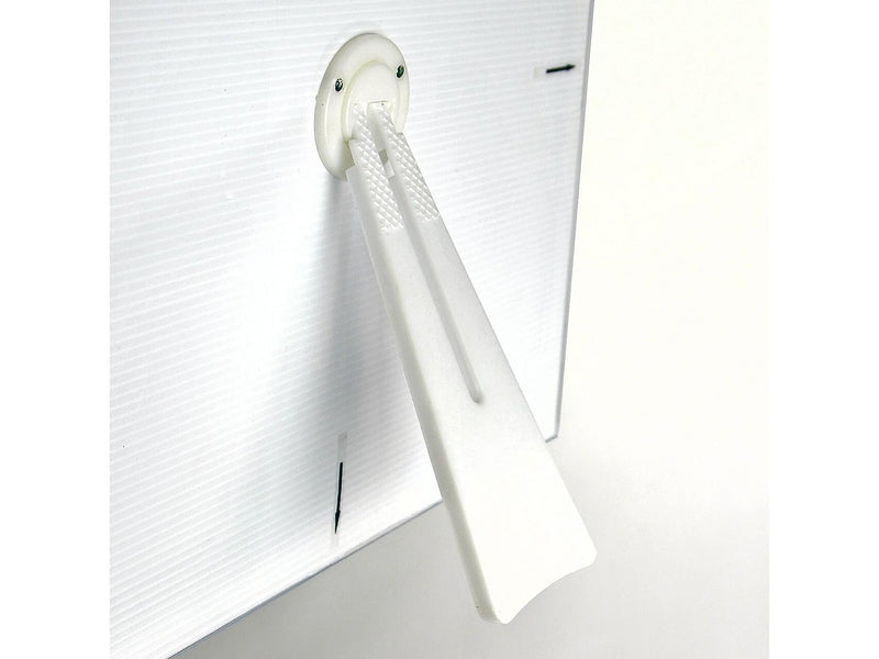 Azar Sign Holder, 8.5" x 11", Table Top, Silver, Plastic, 4/Pack (300332-SLV-4PK)