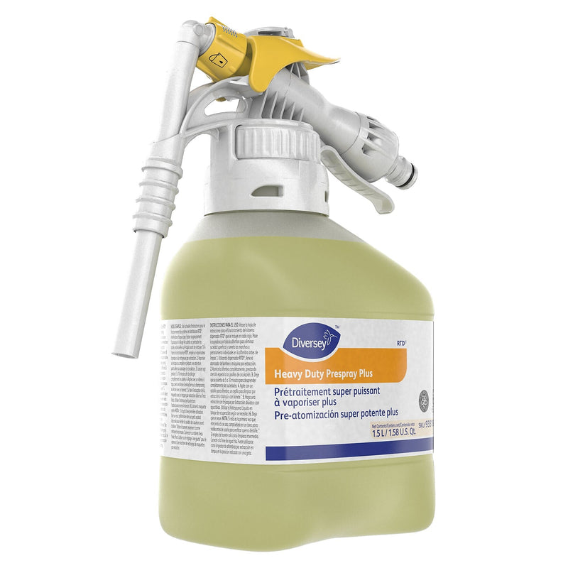 Diversey Floor Care Heavy Duty Pre-Spray Plus, RTD, Fruity Fresh Scent, 1.5 Liters, 2/Carton (904972)