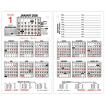 2026 AT-A-GLANCE Burkhart's Day Counter 7.5" x 4.5" Daily Calendar Refill Pages, White/Black (E712-50-26)