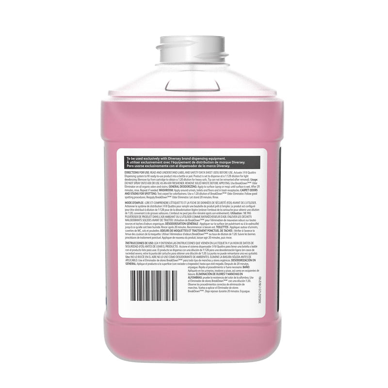 BreakDown XC 40 Odor Control for Diversey J-Fill, Fresh, 2.5 L / 2.64 U.S. Qt., 2/Carton (95773791)