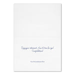 "Retirement Script" Anniversary Card w/ Silver Lined White Envelope, 25/BX
