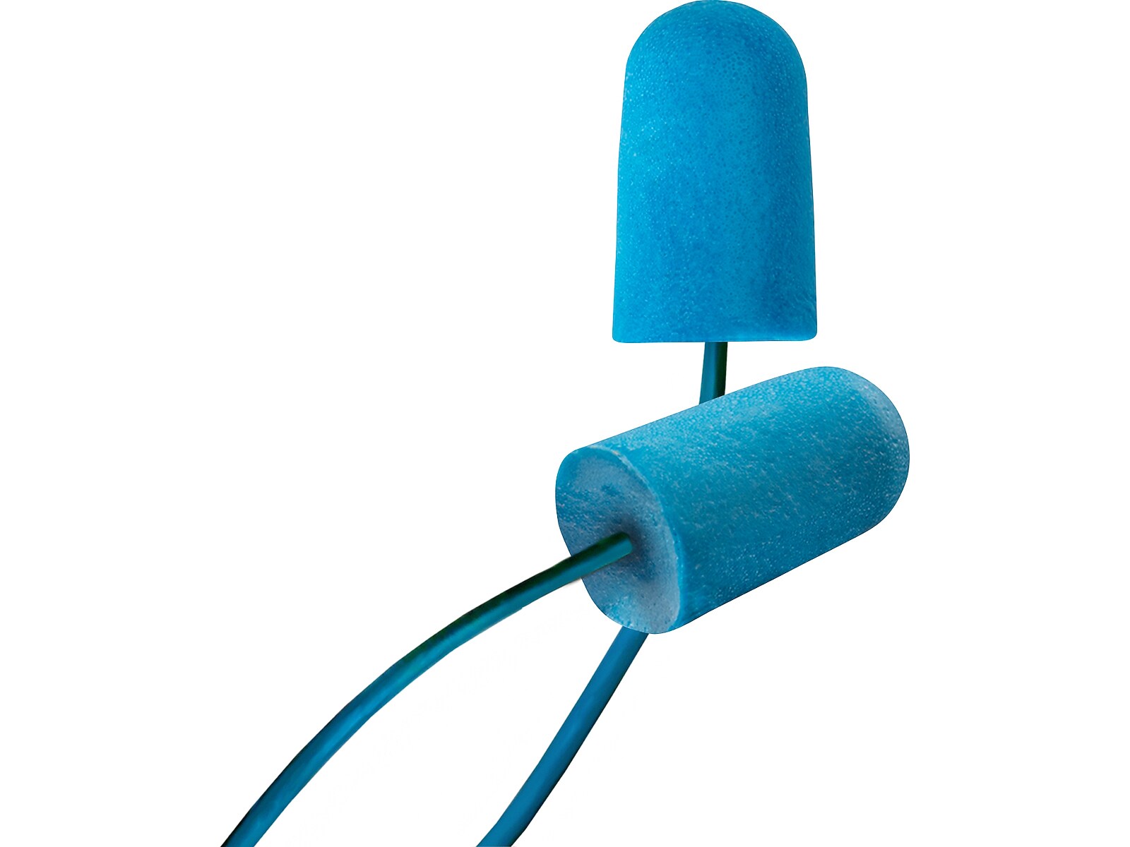 BioSoft Food Pro Pinchfit Detectable Bio-Based Corded Earplugs, NRR 32 dB, Blue, 100/Box (BSF-D)