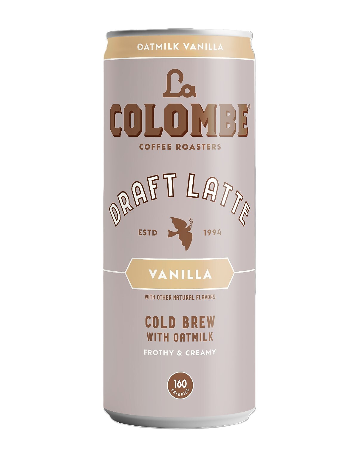 La Colombe Draft Oatmilk Vanilla Latte Caffeinated Cold Brew Coffee, Medium Roast, 11 oz., 12/Carton (LCT02584)