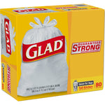 Glad Quick-Tie Tall 13 Gallon Kitchen Trash Bags, 80/Box (60034)