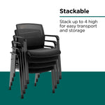 Workplace2.0™ Esler Fabric Guest Chair, Black (UN28355-CC)