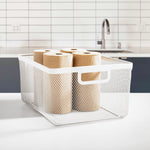 mDesign Steel Organizer, Matte White (25970)