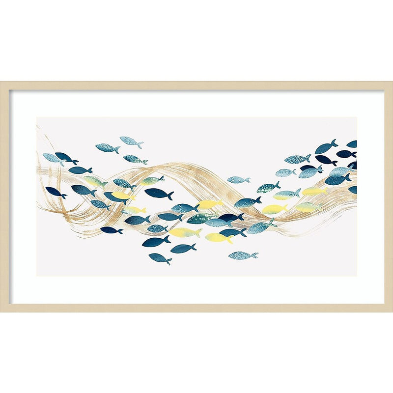 Amanti Art Under Water Sea Life by Isabelle Z Wood Framed Wall Art Print, 41" x 24" (A42675536683)