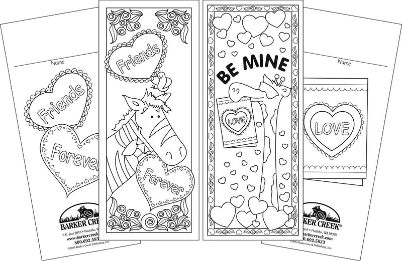 Barker Creek Celebrate Valentine's Day Bookmark Set, 60/Pack (LL2197)