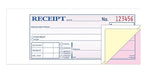 TOPS 3-Part Money/Rent Receipt Book, 2.75" x 7.19", 50 Sheets/Book (TC2701-3)