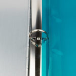 JAM Paper Plastic Binder Pocket, 3-Hole Punched, Teal Blue, 12/Pack (218VB1TE)