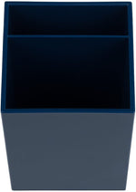 JAM PAPER Plastic Pen Holder, Navy Blue (341nas)