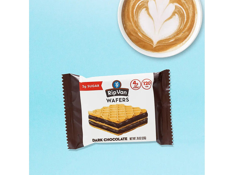 Rip Van Dark Chocolate Wafers, 0.78 oz., 16 Packs/Box (5207)