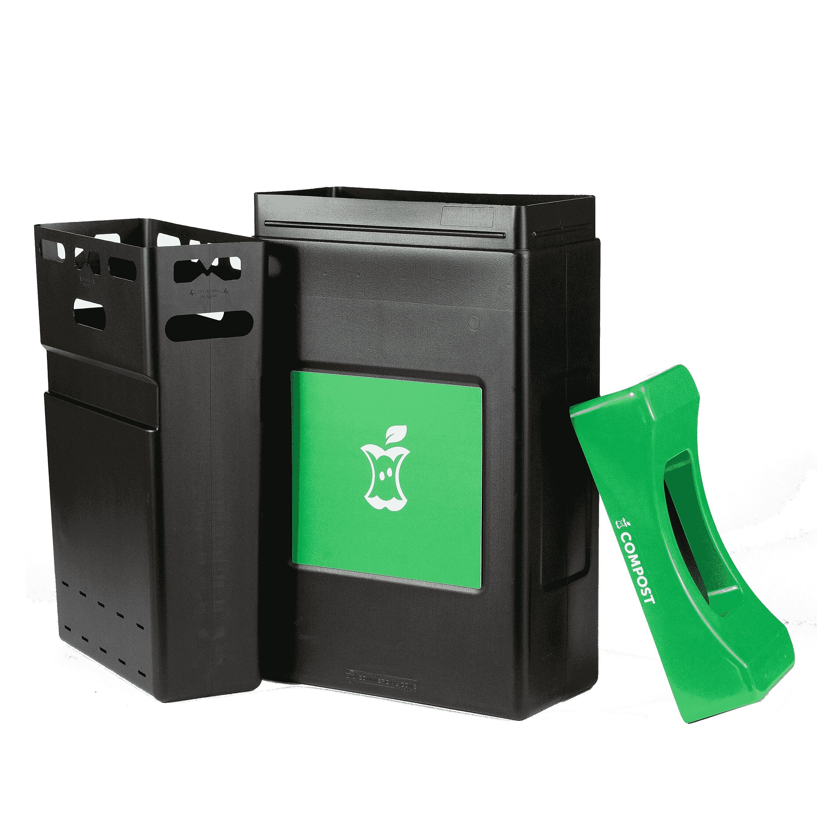 Commercial Zone Avante Polyethylene Compost Container, 30-Gallon, Multicolored (7873S153A)