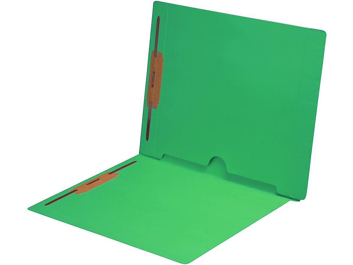 Medical Arts Press End Tab File Folder, Straight Cut, Letter-Size, Green, 250/Box (S-09019-GRN-B)