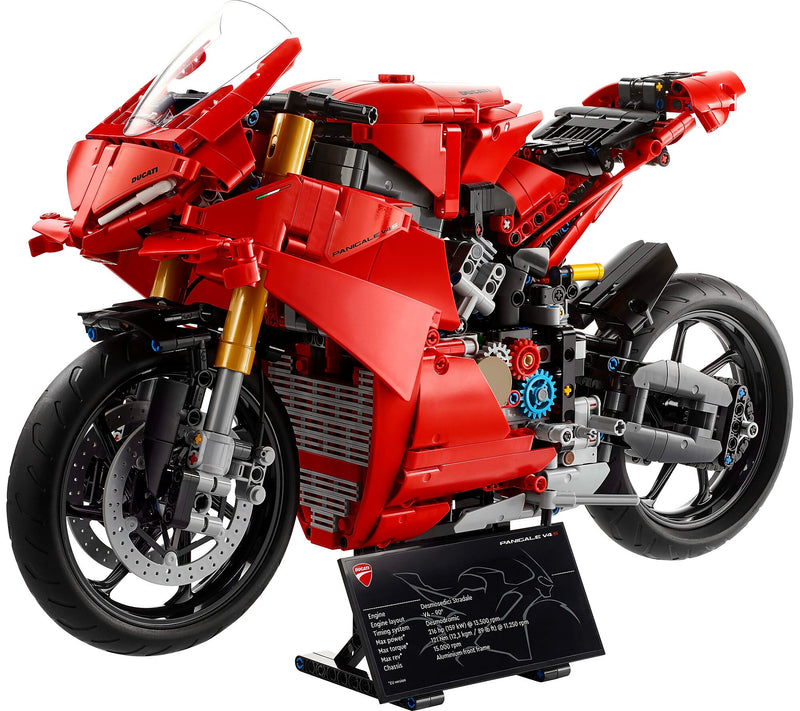 LEGO Technic Ducati Panigale V4 S Motorcycle, 1603 Pieces (42202)