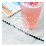 Karat PET Lids, Fits 32 oz Cold Cups, Flat Lid, Clear, 600/Carton