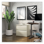 Alera 2-Drawer Lateral File Cabinet, Letter/Legal Size, Lockable, 28"H x 30"W x 18.63"D, Putty (ALEHLF3029PY)