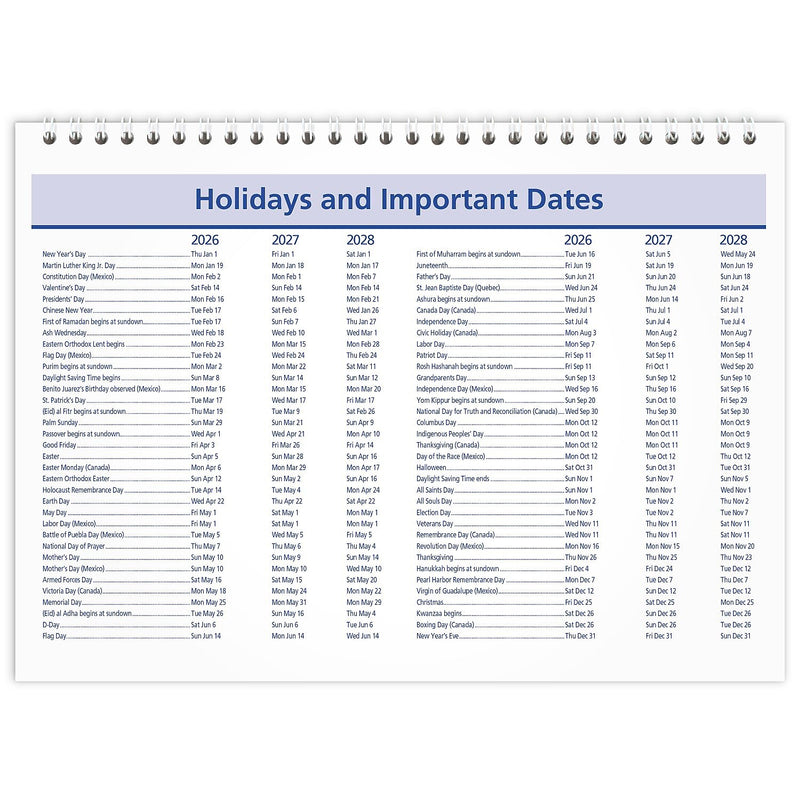 2026 AT-A-GLANCE QuickNotes 11" x 8" Monthly Wall Calendar (PM50-28-26)