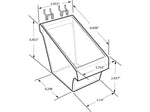 Azar 24" x 24" Pegboard 12-Bucket Wall Accessory Organizer Set, Clear, Each (700685)