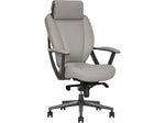 La-Z-Boy Vannes Ergonomic Polyurethane Swivel Executive Chair, Gray (60101-GRY)