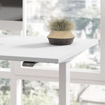 Bush Business Furniture Move 60 Series 60"W L Shaped Adjustable Standing Desk, White (M6SL6078WHSK)