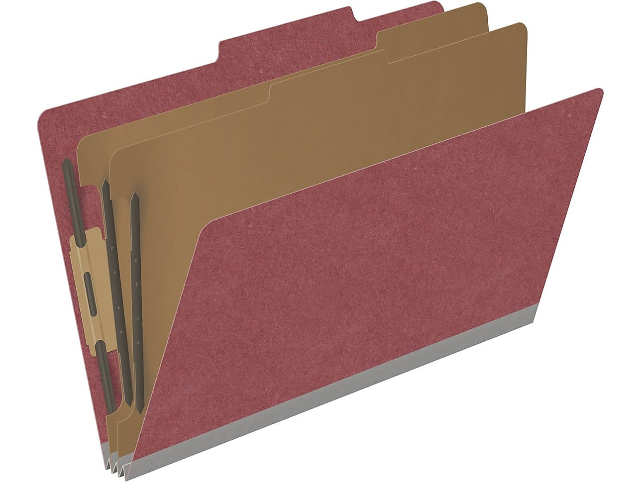 Medical Arts Press Pressboard Classification Folder, 2 Dividers, 2" Expansion, Legal Size, Dark Red, 10/Box (DV-T52-26-3ARD)