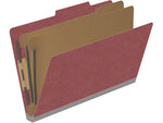 Medical Arts Press Pressboard Classification Folder, 2 Dividers, 2" Expansion, Legal Size, Dark Red, 10/Box (DV-T52-26-3ARD)