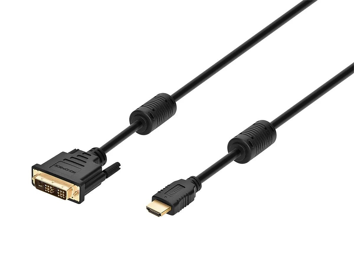 Monoprice 6' HDMI to DVI Audio/Video Cable, Male to Male, Black (102404)