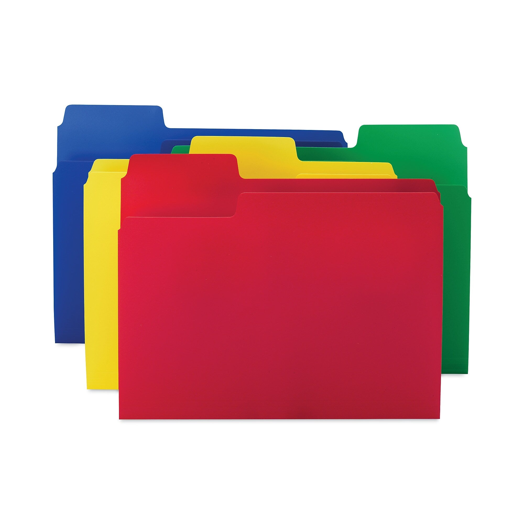 Smead SuperTab File Folder, 1-Tab, Letter Size, Assorted, 12/Pack (SMD10516)