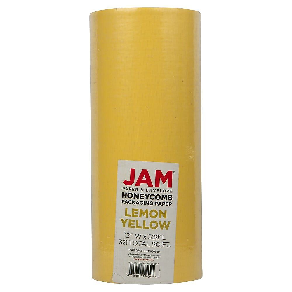 Honeycomb Packing Paper Roll, Lemon Yellow, 12" x 328' (PP10001YE)