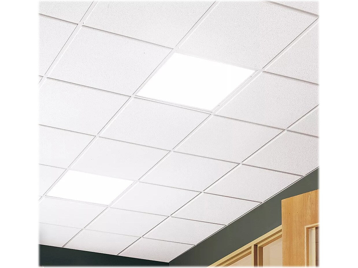Armstrong GEORGIAN Total Acoustics Square Edge Ceiling Tile, 24" x 48", White, 8/Carton (BP795)