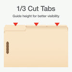Pendaflex Heavy Duty File Folder, 1-Tab, Assorted, Legal Size, Manila, 50/Box (1007067)