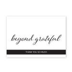 Great Papers Simply Beyond Grateful General Use Thank You Notecard Kits, Black/White, 50/Pack (2025031)