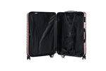 TUCCI 3-Piece Hardside Spinner Carry-On Luggage Set, TSA Checkpoint Friendly, Rose Gold (S0567-03PC-RGD)