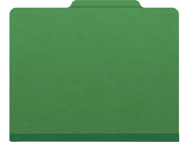 Medical Arts Press Pressboard Classification Folder, 2 Dividers, 2" Expansion, Letter Size, Moss Green, 10/Box