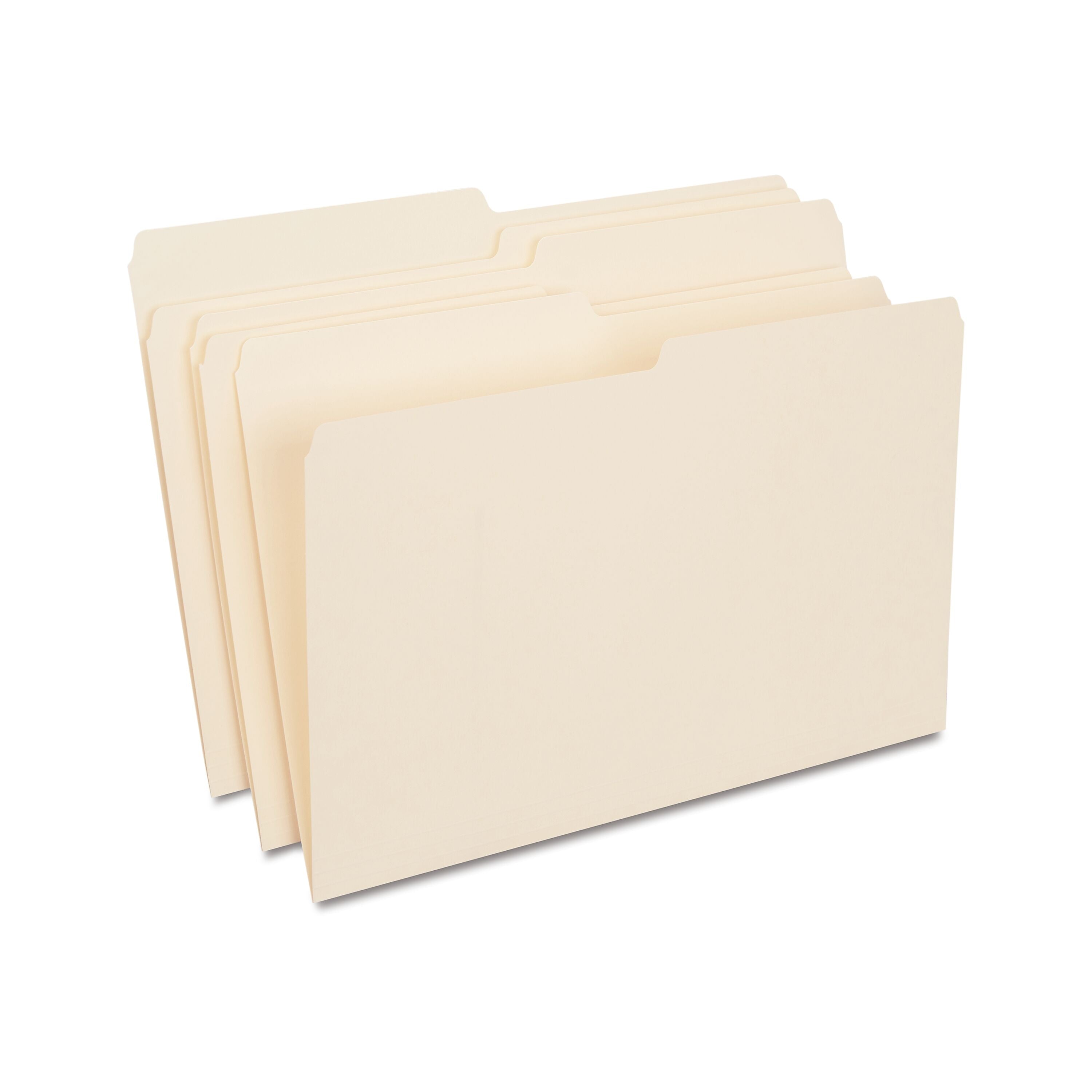 Staples 30% Recycled File Folders, 1/2 Cut Tab, Legal Size, Manila, 100/Box (ST116939/116939)