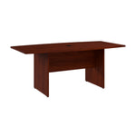 Bush Business Furniture 72W x 36D Boat Shaped Conference Table with Wood Base, Hansen Cherry (99TB7236HC)