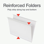 Pendaflex Standard Reinforced Hanging File Folder, 6-Tab, Letter, White, 20/Box (1006985)