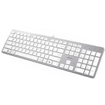 Adesso EasyTouch 730 Wired Multi-OS Scissor Switch Keyboard with Copilot AI Hotkey, White (AKB-730UW)