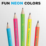 Ticonderoga Neon Pre-Sharpened Wooden Pencil, #2 Medium Lead, 18/Pack (X13018)