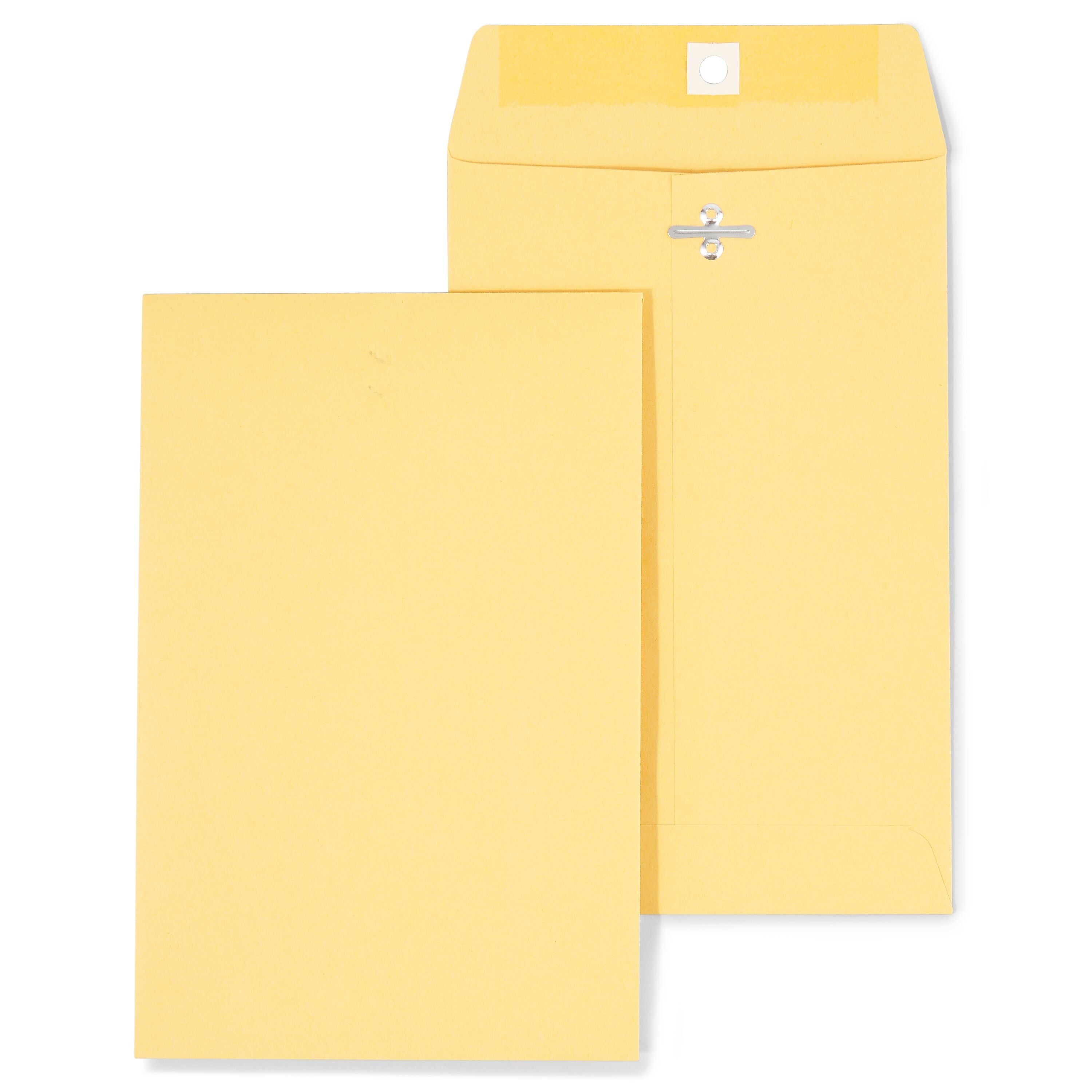 Staples Kraft Clasp & Moistenable Glue Catalog Envelopes, 6" x 9", Brown, 100/Box (ST186999-CC)