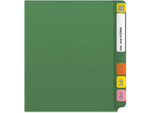 Medical Arts Press Reinforced End Tab File Folder, Straight Cut, Letter-Size, Green, 50/Box (S-01501-GRN)