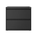 Hirsh Lateral 101 2-Drawer Lateral File Cabinet, Letter/Legal Size, Lockable, 27.75"H x 30"W x 17.63"D, Charcoal (24084)