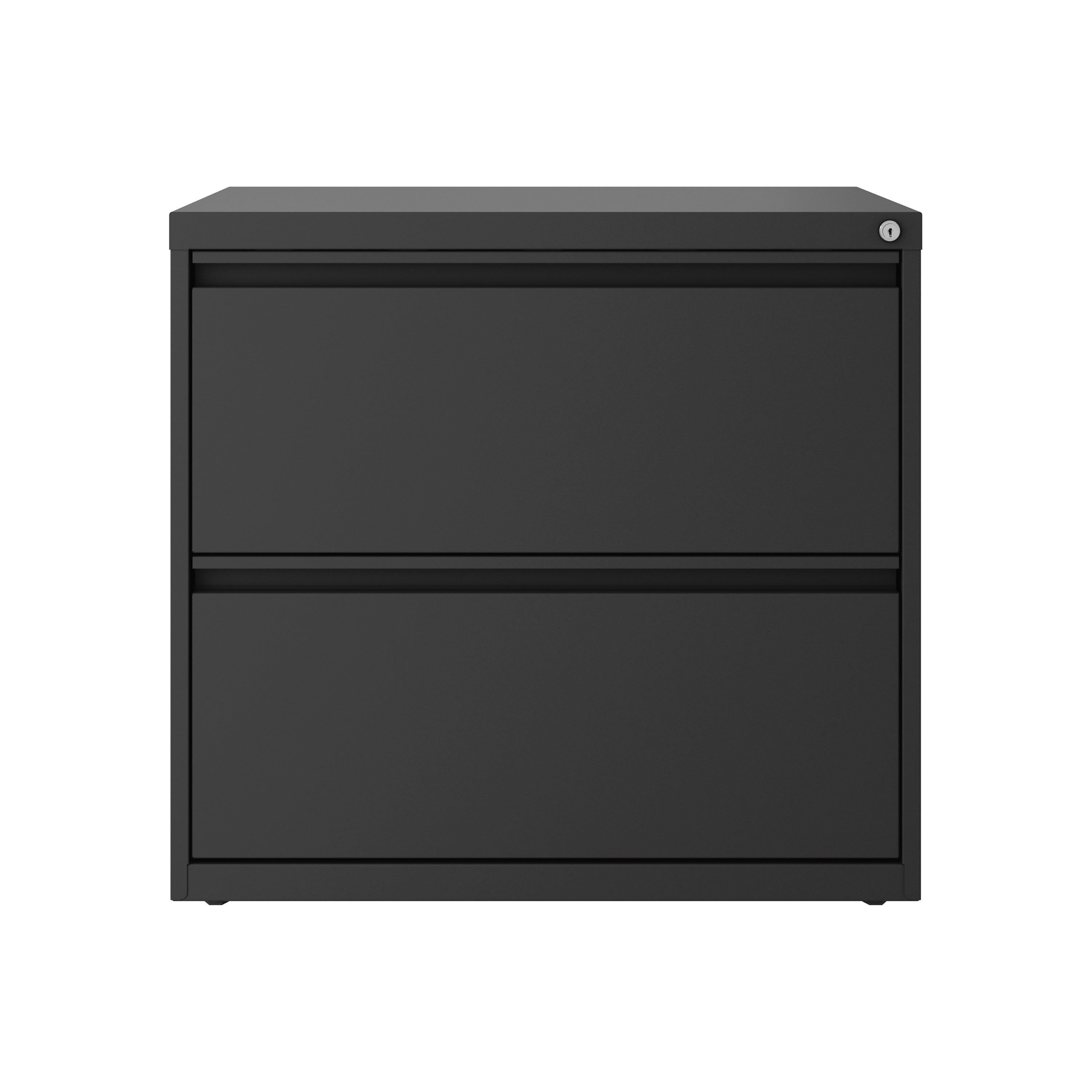 Hirsh Lateral 101 2-Drawer Lateral File Cabinet, Letter/Legal Size, Lockable, 27.75"H x 30"W x 17.63"D, Charcoal (24084)