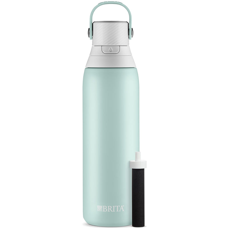 Brita Stainless Steel Filtered Water Bottle, 20 oz., Glacier (36448)