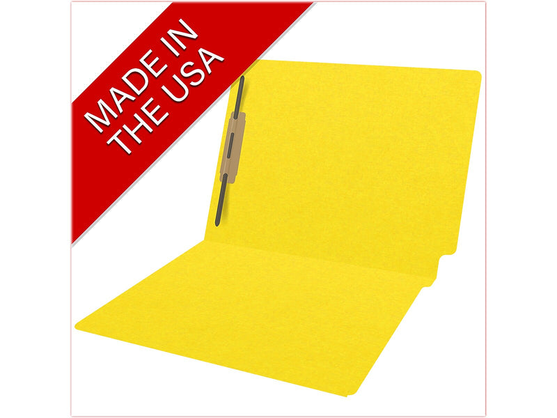 Medical Arts Press Heavy Duty End Tab File Folder, Straight-Cut, Letter Size, Yellow, 40/Box (S-09461-YLW)
