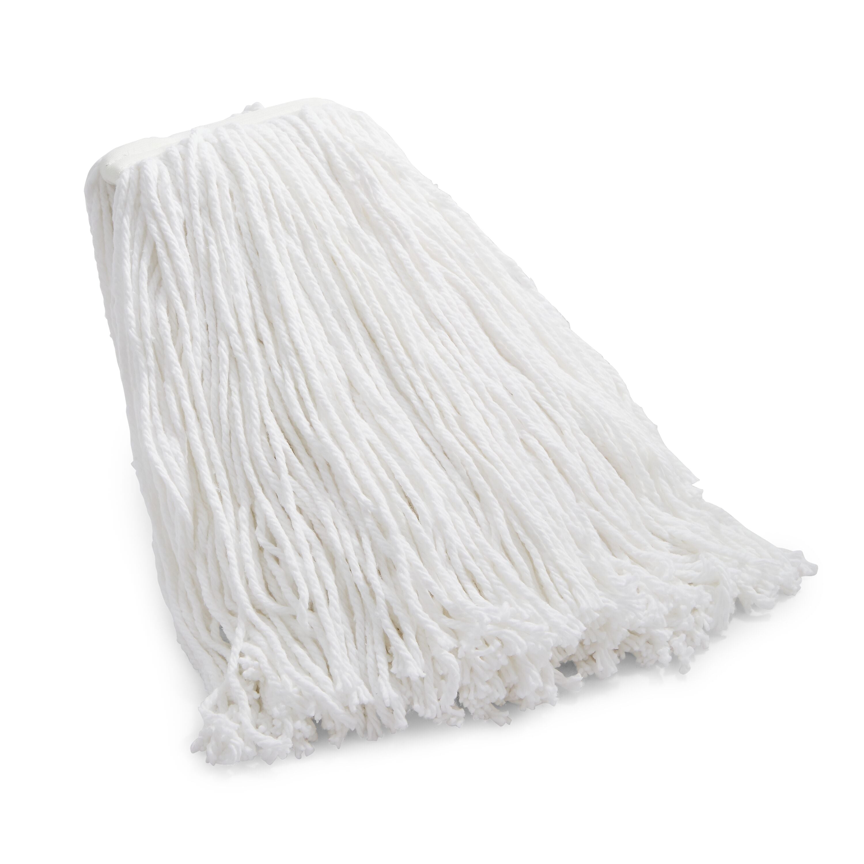 Coastwide Professional™ Cut-End Wet Mop Head, #24, Rayon, 1" Headband, White (CW57746)